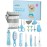 OTTOLIVES Baby Healthcare and Grooming Kit, 24 in 1 Baby Electric Nail Trimmer Set Newborn Nursery Health Care Set for Newborn Infant Toddlers Baby Boys Girls Kids Haircut Tools (0-3 Years+) (Blue)