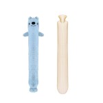 Hot Water Bottle, Rubber Hot Water Bottle Belt with 2 Pack Warm Soft Waist Plush Cover, Hot Water Bag for Pain Relief for Neck, Back, Shoulder and Legs