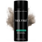 THICK FIBER Hair Fibers for Thinning Hair & Bald spots (MEDIUM BROWN) - 25g Bottle - Conceals Hair Loss in Seconds - Hair Powder for Women & Men