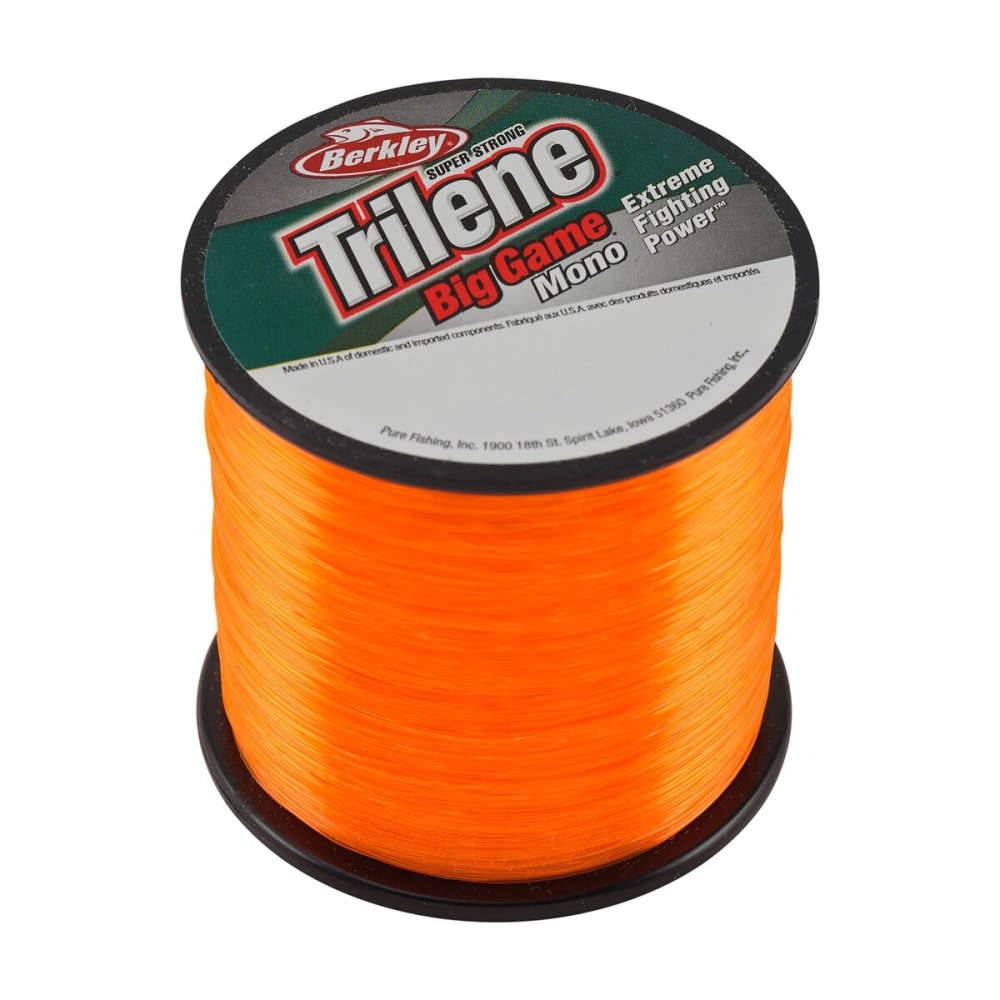 Berkley Trilene Big Game, Blaze Orange, 15lb | 6.8kg, 900yd | 822m Monofilament Fishing Line, Suitable for Saltwater and Freshwater Environments