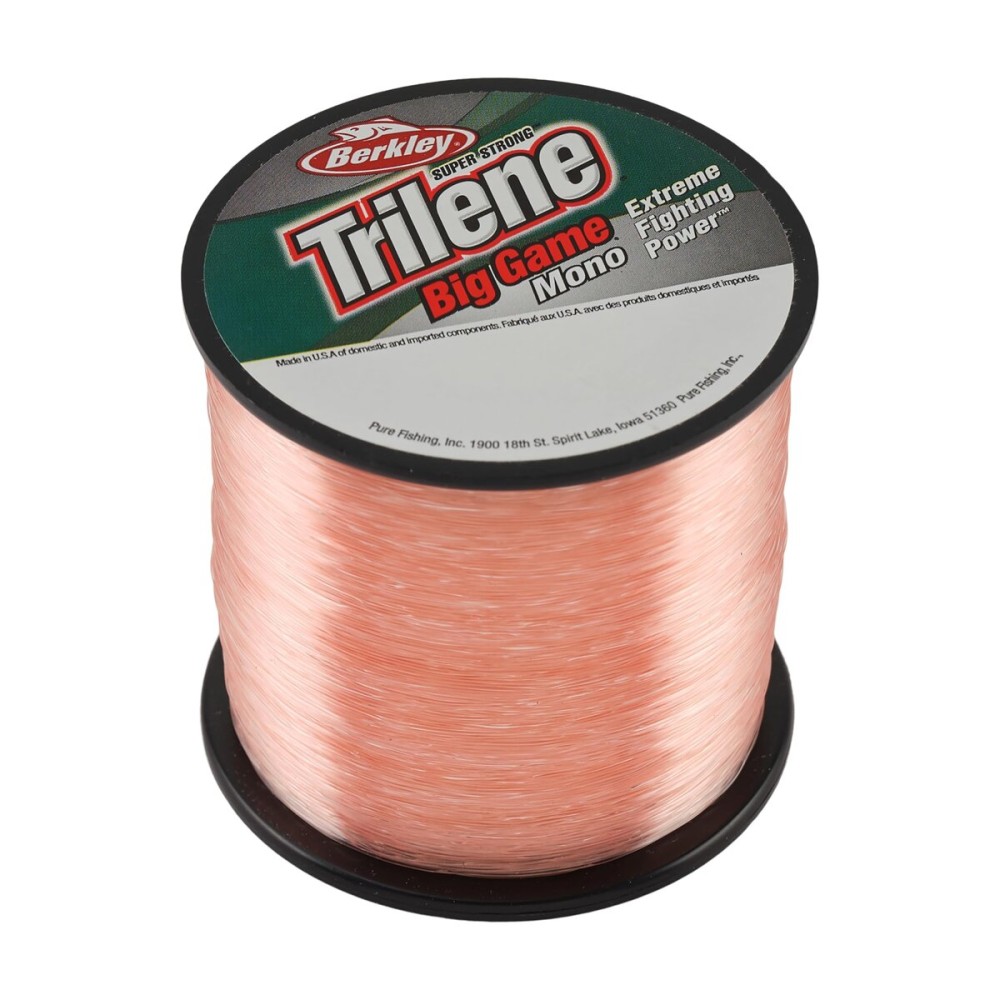 Berkley Trilene Big Game, Pink Coral, 60lb | 27.2kg, 235yd | 214m Monofilament Fishing Line, Suitable for Saltwater and Freshwater Environments