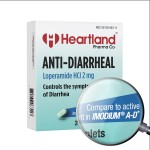 Heartland Pharma Loperamide HCL 2mg Caplet | Anti-diarrheal Medication | Diarrhea Relief | Blister Pack | USA Manufactured | 24 Caplets