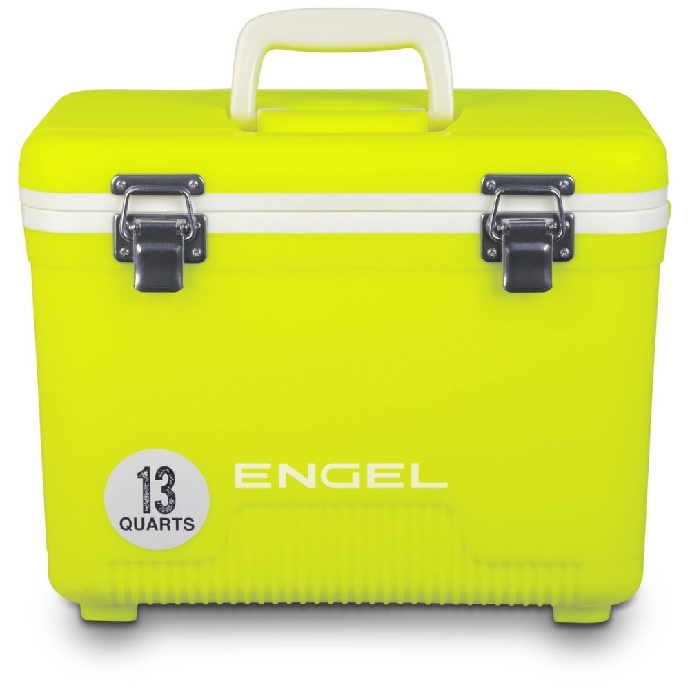 Engel UC13 13 Quart Leak-Proof, Air Tight, Drybox Cooler and Small Hard Shell Lunchbox for Men and Women in Yellow High-Visibility