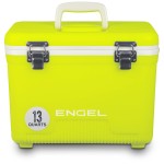 Engel UC13 13 Quart Leak-Proof, Air Tight, Drybox Cooler and Small Hard Shell Lunchbox for Men and Women in Yellow High-Visibility