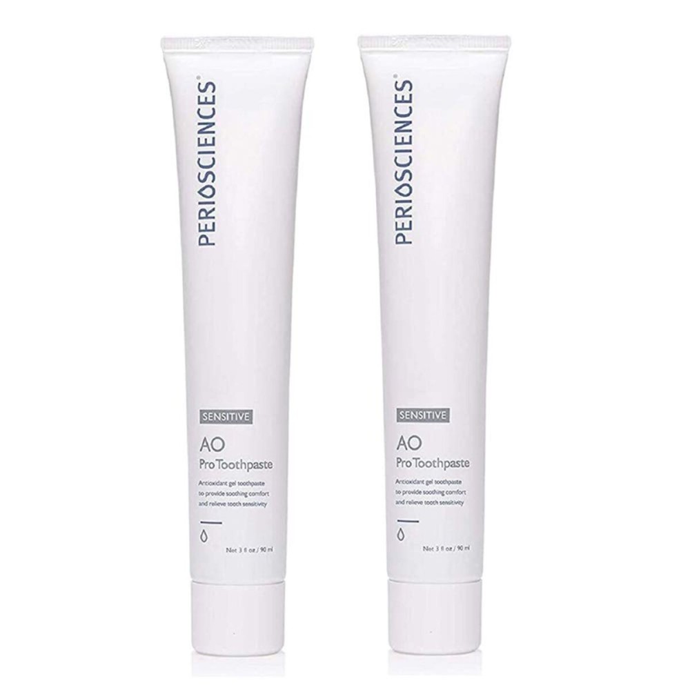 PerioSciences Sensitive AO Pro Toothpaste with Nano Hydroxyapatite 3 fl oz / 90ml - Pack of 2