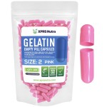 XPRS Nutra Size 2 Empty Capsules - 100 Count Empty Gelatin Capsules - Pills DIY Capsule Filling - Pure Bovine Pill Gel Caps for Do-It-Yourself Supplements (Pink)