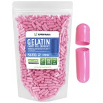 XPRS Nutra Size 2 Empty Capsules - 500 Count Empty Gelatin Capsules - Pills DIY Capsule Filling - Pure Bovine Pill Gel Caps for Do-It-Yourself Supplements (Pink)