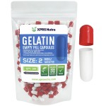 XPRS Nutra Size 2 Empty Capsules - 100 Count Empty Gelatin Capsules - Pills DIY Capsule Filling - Pure Bovine Pill Gel Caps for Do-It-Yourself Supplements (Red/White)