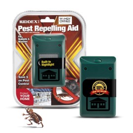 RIDDEX Plus Insect Repellent | Plug in, Mouse Deterrent - Pest Control for Defense Against Rats, Mice, Roaches, Bugs and Insects | Control Pests with No Toxins | Green