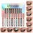 BestLand 10 Colors Liquid Glitter Eyeshadow Set, Metallic Glitter Shimmer Naked Smokey Eye Looks Waterproof Long Lasting Quick-Drying Sparkling Eye Shadow Christmas Makeup Kits