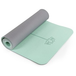 Yoga Mat Non Slip, Pilates Fitness Mats, Eco Friendly, Anti-Tear Yoga Mats for Women, 1/4 Exercise Mats for Home Workout with Carrying Sling