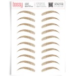 Brows by Bossy Studio & Co Temporary Eyebrow Tattoos Waterproof Eyebrow Stickers, False Tattoos Hair Like Peel Off Instant Transfer Brow curved ginger