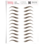 Brows by Bossy Studio & Co Temporary Eyebrow Tattoos Waterproof Eyebrow Stickers, False Tattoos Hair Like Peel Off Instant Transfer Brow arched brown