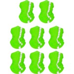 SATINIOR 8 Pcs Neck Gaiter, Reflective Cooling UV Protection Neon Bandana Breathable Face Mask for Men Women Cycling Skiing(Fluorescent Green,Polyester)