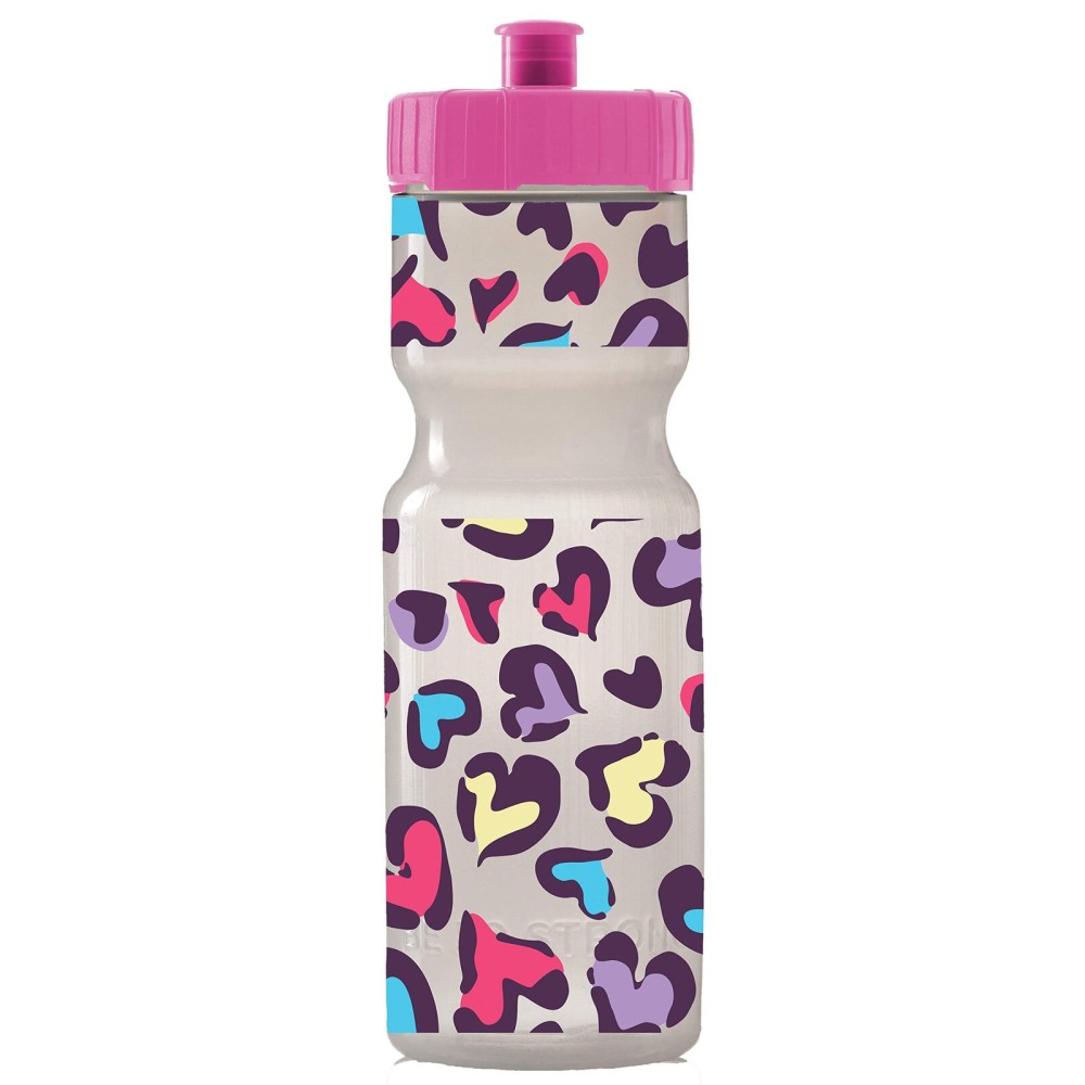50 Strong 22oz Kids Sports Squeeze Water Bottle for Girls - BPA-Free with Pull Top Cap - Durable & Reusable for School, Sports & Everyday Use - Made in USA