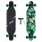 Junli 41 Inch Freeride Skateboard Longboard - Complete Skateboard Cruiser for Cruising, Carving, Free-Style and Downhill Forest Green