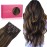 WENNALIFE Clip in Hair Extensions Real Human Hair, 16 Inch 120g 7pcs Dark Brown to Chestnut Brown Balayage Hair Extensions Clip In Human Hair Remy Real Human Hair Double Weft