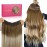 WENNALIFE Wire Hair Extensions (Increase 50% Lifespan) Real Human Hair 12 inch 70g Ombre Walnut Brown to Ash Brown Bleach Blonde Remy Wire Hair Extensions Invisible Straight Real