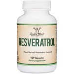 Resveratrol Supplement 500mg Per Serving, 120 Capsules (Resveratrol Polygonum Root Extract Providing 50% Trans Resveratrol) Healthy Aging Support by Double Wood