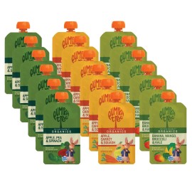 Peter Rabbit Organics Fruit Vegetable, Squeezable Pouches, 4 Ounce (Pack of 18)