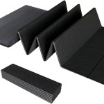 Foldable Yoga Mat - 1/4 Inch Thick, Lightweight, Easy to Store, Non-Slip Travel Yoga Mat for Fitness, Yoga, Pilates, Home Workouts, and Floor Exercises