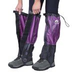 Pike Trail Adjustable Leg Gaiters - Lightweight, Waterproof - Leg Guards for Men & Women - Hiking Essentials Ideal for Hunting, Trekking & Fishing - Lavender Escape - 1 Pair