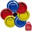 GOOSO Disc Golf Set - Driver, Mid-Range and Putter Discs with Disc Golf Bag for Outdoor and Backyard, Comfortable Plastic, 6 Pack