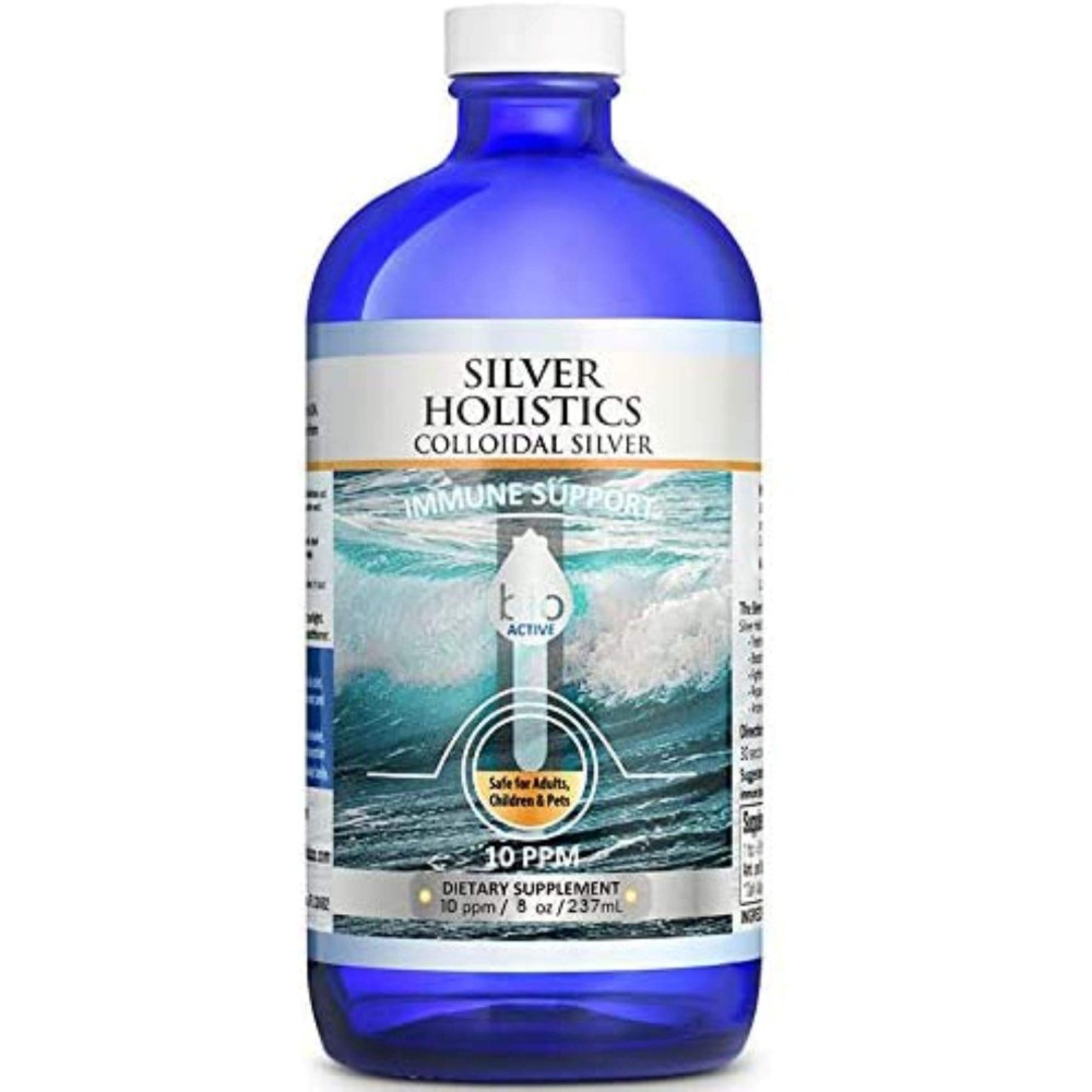 Colloidal Silver Liquid | 8 oz Glass Bottle by Silver Holistics