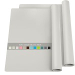 2 Pack Extra Large Silicone Mats for Countertop - Counter Table Protector Placemats for Baking Crafts, Light Gray Kids Dinner Placemat Nonstick Nonskid Heat-Resistant Kitchen Pad, 23.6\'\' x 15.6\'\'