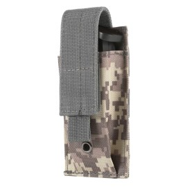 FRTKK Tactical Single/Double Pistol Mag Pouch Outdoor Molle Open-Top Magazine Pouch for Glock M1911 92F