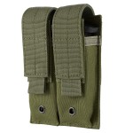 FRTKK Tactical Single/Double Pistol Mag Pouch Outdoor Molle Open-Top Magazine Pouch for Glock M1911 92F