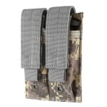 FRTKK Tactical Single/Double Pistol Mag Pouch Outdoor Molle Open-Top Magazine Pouch for Glock M1911 92F