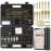 iunio Universal Gun Cleaning Kit, with Mat and Case, Full Brass Jags, Rods and Adapters, for All Guns, Rifle, Shotgun, Handgun, Pistol, Hunting, Shooting, All Caliber