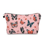 Aiphamy Cute Travel Makeup Bag Cosmetic Bag Small Pouch Gift for Women (Butterfly)