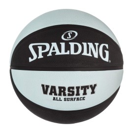 Spalding Varsity Black/Light Blue Outdoor Basketball 29.5