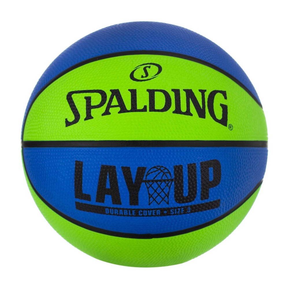 Spalding Lay-Up Mini Outdoor Blue/Green Basketball 22