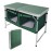 CampLand Outdoor Folding CampingTable with Aluminum Lightweight Height Adjustable with Storage Organizer Picnic Table for BBQ, Party, Camping (Green)