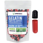 XPRS Nutra Size 2 Empty Capsules - 100 Count Empty Gelatin Capsules - Pills DIY Capsule Filling - Pure Bovine Pill Gel Caps for Do-It-Yourself Supplements (Black/Red)