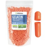 XPRS Nutra Size 2 Empty Capsules - 1000 Count Empty Gelatin Capsules - Pills DIY Capsule Filling - Pure Bovine Pill Gel Caps for Do-It-Yourself Supplements (Orange)