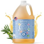Brittanie\'s Pure Organic Castile Liquid Olive Oil Soap Refill, 1 Gallon Unscented | Face, Body Wash, All Purpose Cleaner, Dishes, Pets, Laundry | Vegan, Biodegradable, Made in USA
