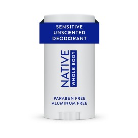 Native Aluminum-Free Clean Deodorant with Natural Derived Ingredients, 72HR odor control | Deodorant for Women and Men | Baking Soda, Coconut Oil, Shea Butter | Fragrance Free | Unscented