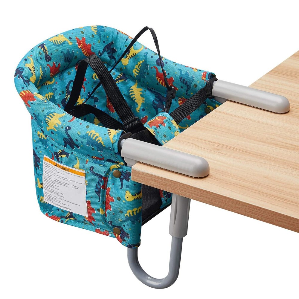 Hook On Chair, VEEYOO Clip On High Chair Folding Fast Table Chair with Storage Bag, Portable Baby Feeding Seat Attach to Table for Home and Travel