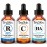 TruSkin Face Serum Trio - Hyaluronic Acid, Vitamin C & Retinol Serum for Face - Anti Aging Skin Care Set for Women - Skincare for Bright, Smooth, Hydrated & Firmer-Looking Skin, 1 fl oz, 3 Bottles