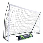 QUICKPLAY Kickster Soccer Goal, Black/White, Fiberglass & Alloy Steel, Ultra Portable [Single]