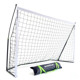 QUICKPLAY Kickster Soccer Goal, Black/White, Fiberglass & Alloy Steel, Ultra Portable [Single]