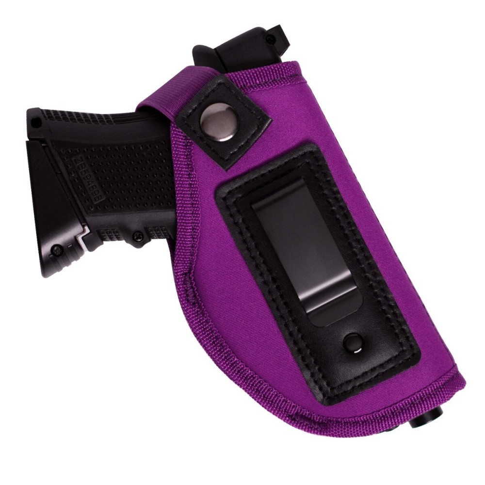 POYOLEE Gun Holster for Women Concealed Carry Holster for Pistols Universal IWB Holster Fits Glock 19 26 43 Springfie XD LC9 & All Similar Handguns (Purple, Right-Handed Draw (IWB))
