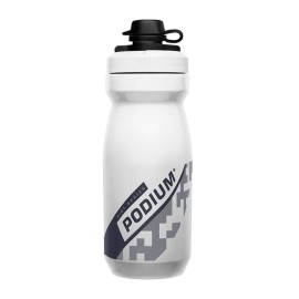 CamelBak Podium Dirt Series Mountain Bike Mud Cap Squeeze Water Bottle White, 21oz