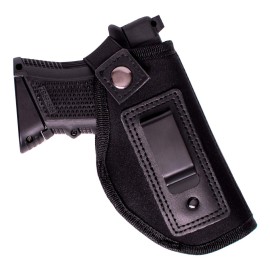 POYOLEE Gun Holster for Women Concealed Carry Holster for Pistols Universal IWB Holster Fits Glock 19 26 43 Springfie XD LC9 & All Similar Handguns (Black, Right-Handed Draw (IWB))