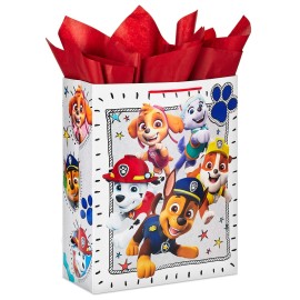Hallmark 15 Extra Large Paw Patrol Gift Bag with Tissue Paper for Birthdays, Kids Parties, Christmas, Holidays