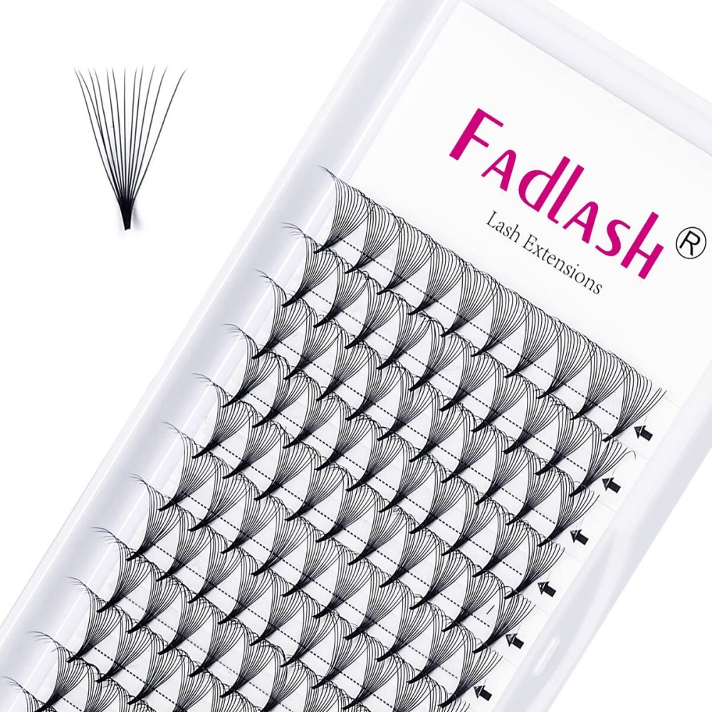 Lashes Extension Premade Volume 12D 0.07 D Curl 13mm Eyelash Extensions Premade Fans Lashes Pro Ponit Middle Stem Volume Lash Extensions (12D-0.07-D, 13mm)